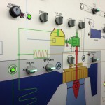 Wir stehen oberhalb der Turbine am Kemnader See